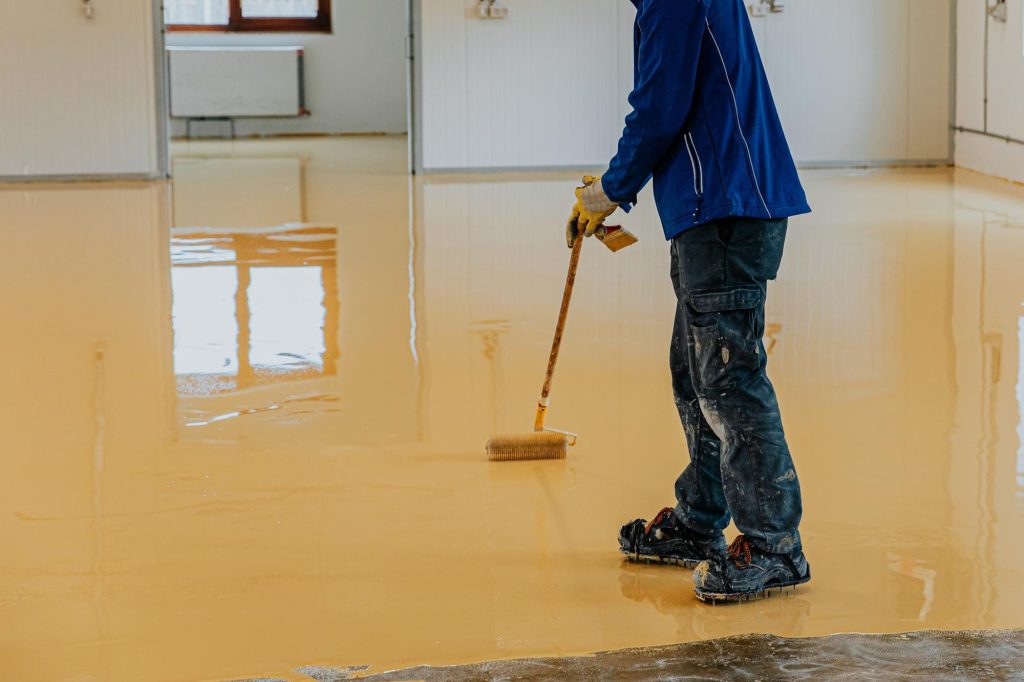 Epoxy flooring and concrete contractor services in Central Florida by Family C Multi Services LLC