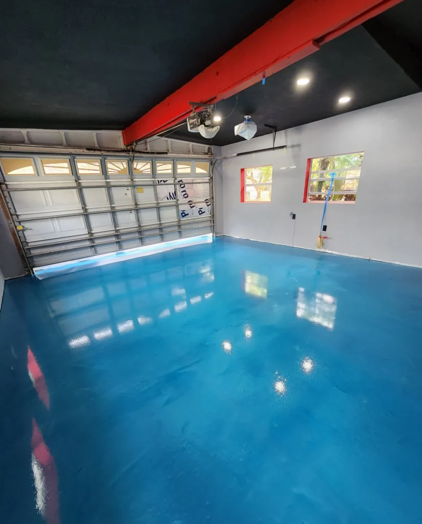 Epoxy flooring and concrete contractor services in Central Florida by Family C Multi Services LLC