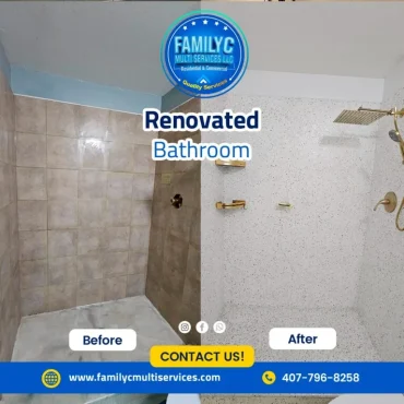 Epoxy flooring and concrete contractor services in Central Florida by Family C Multi Services LLC